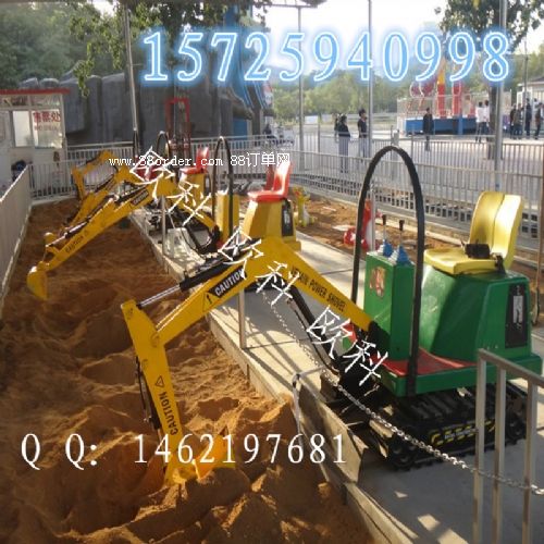 游樂(lè)場(chǎng)用兒童挖掘機(jī) 180度旋轉(zhuǎn)兒童挖掘機(jī)