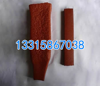 一段遇水膨脹后和一段遇水前的制品型止水條